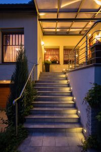 smart home lighting outdoor steps